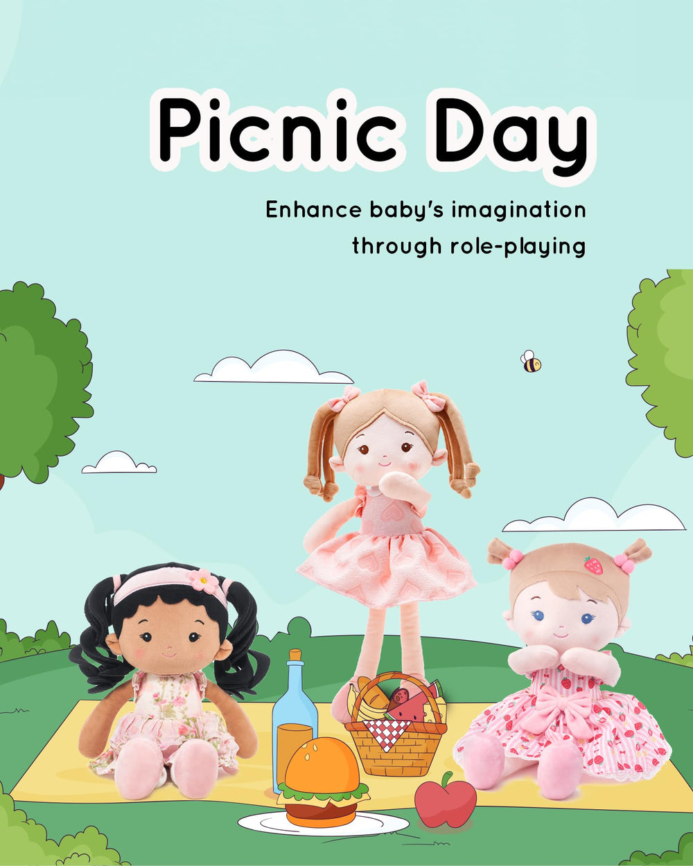 LeyaDoll playtime scene showcases imaginative pretend play and nurturing interaction.