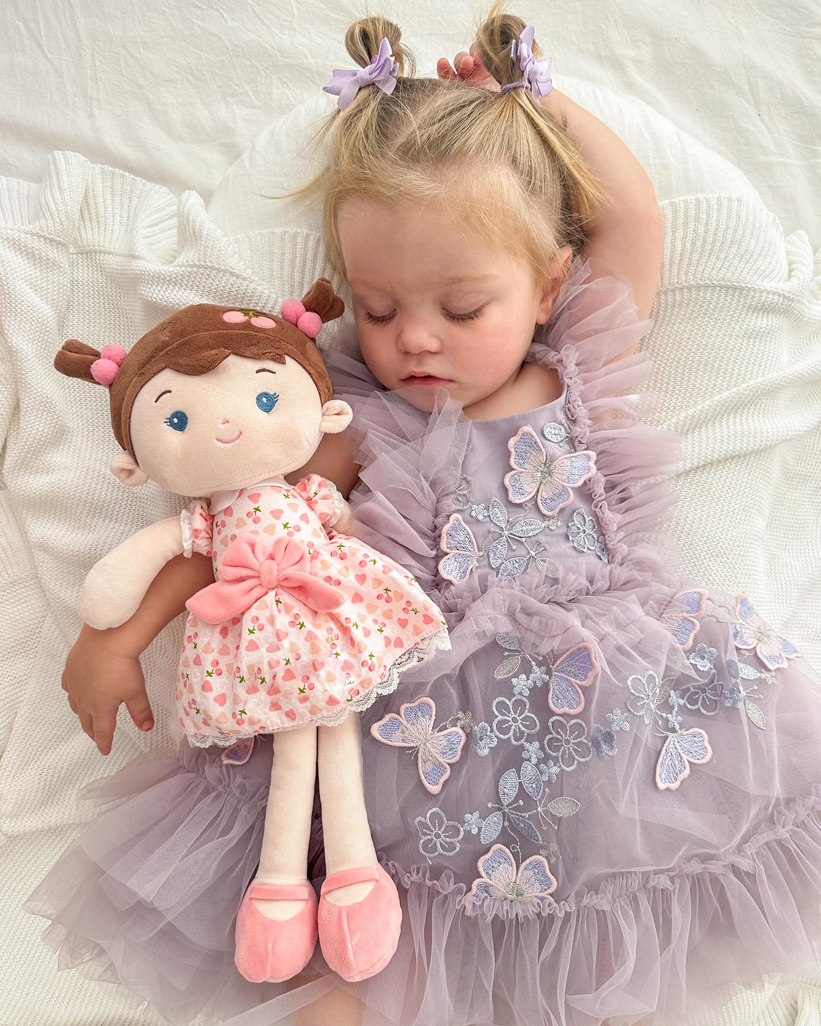 LeyaDoll 16-inch companion doll makes a thoughtful gift for toddlers and babies.