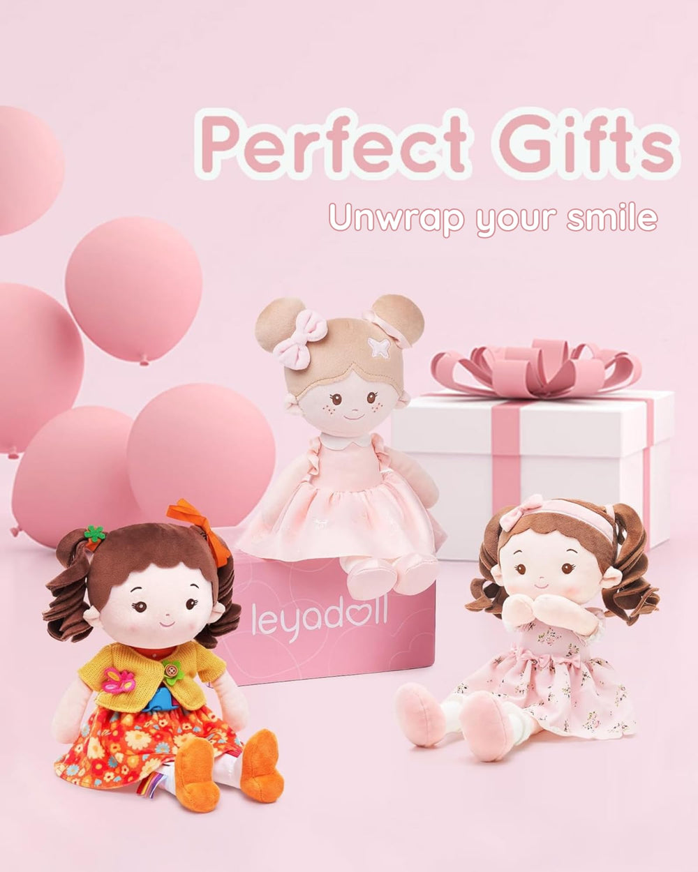 LeyaDoll highlights buttons and bows for imaginative play