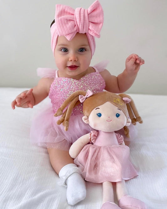 LeyaDoll my first baby rag doll ideal for nurturing moments.