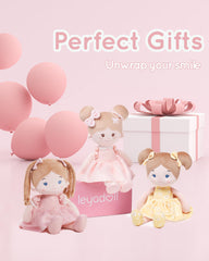 LeyaDoll pink gift box packaging signaling ready-to-gift