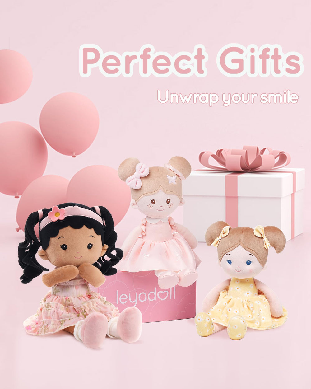 LeyaDoll Petal gift box, ready for birthdays and holidays.