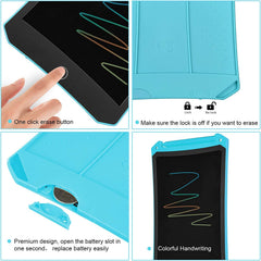 LEYAOYAO orange LCD doodle board ideal for travel-friendly drawing sessions.