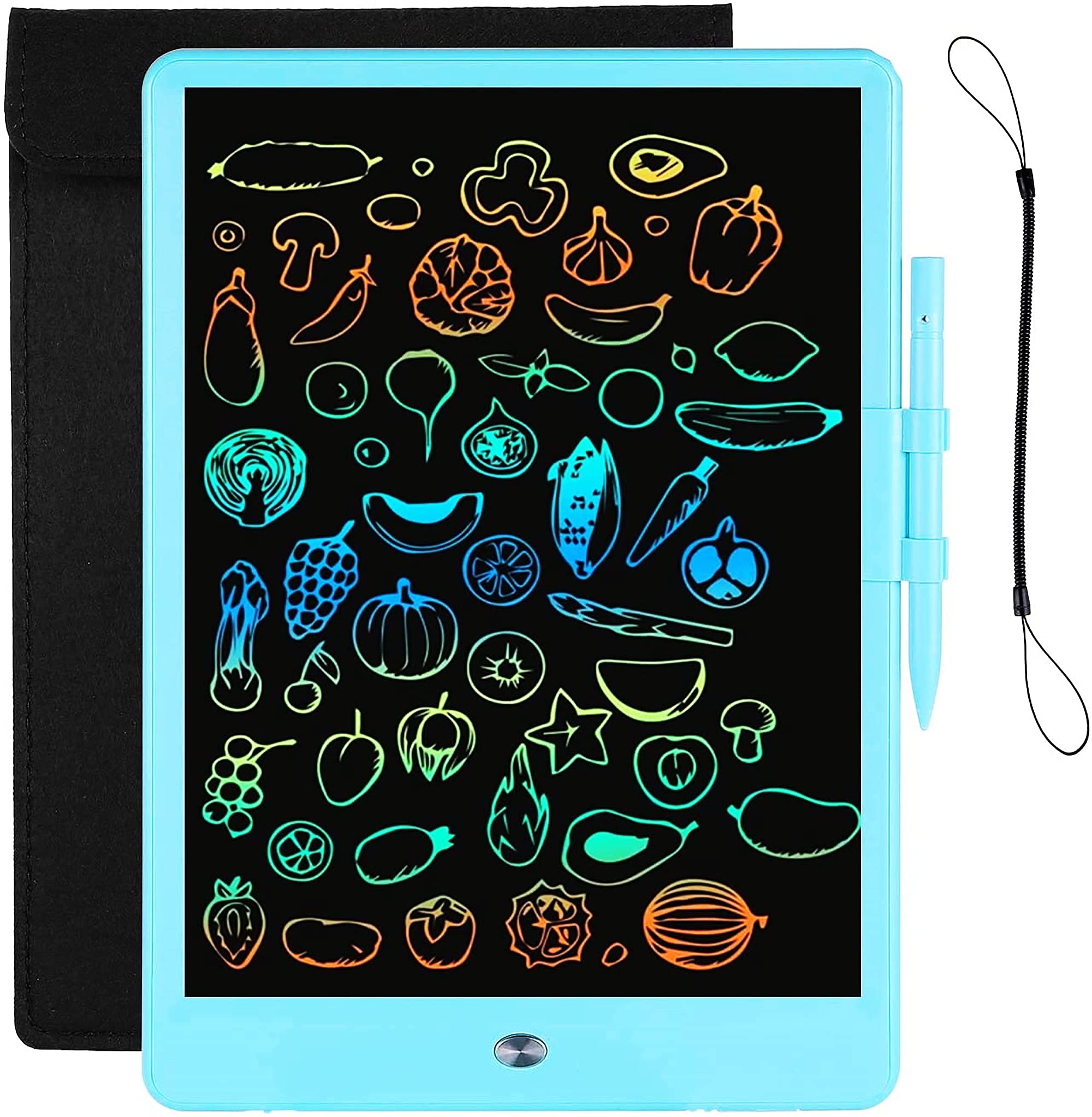 LEYAOYAO 10-inch LCD tablet blue, ideal for on-the-go doodling and learning.