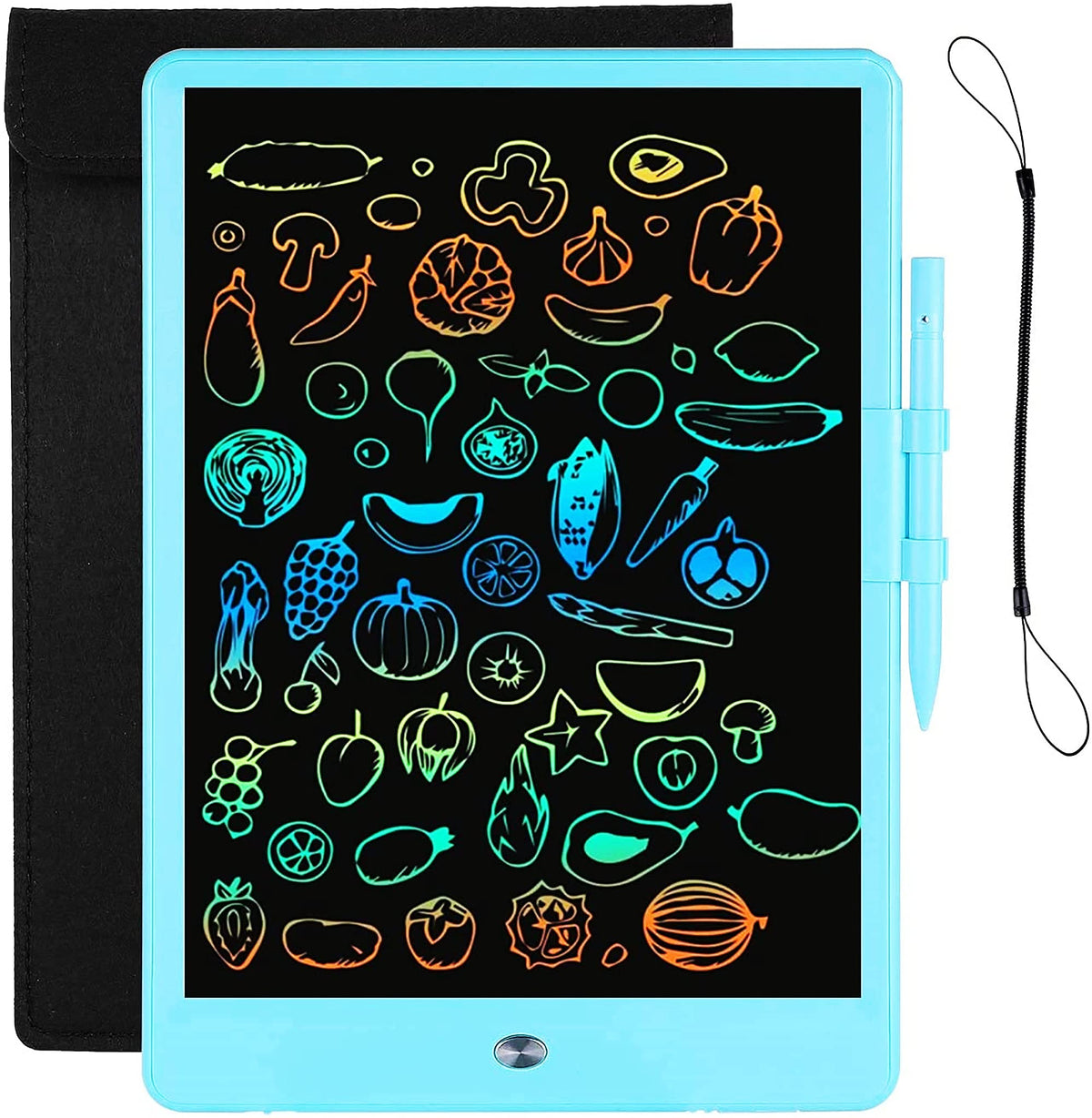 LEYAOYAO 10-inch LCD tablet blue, ideal for on-the-go doodling and learning.