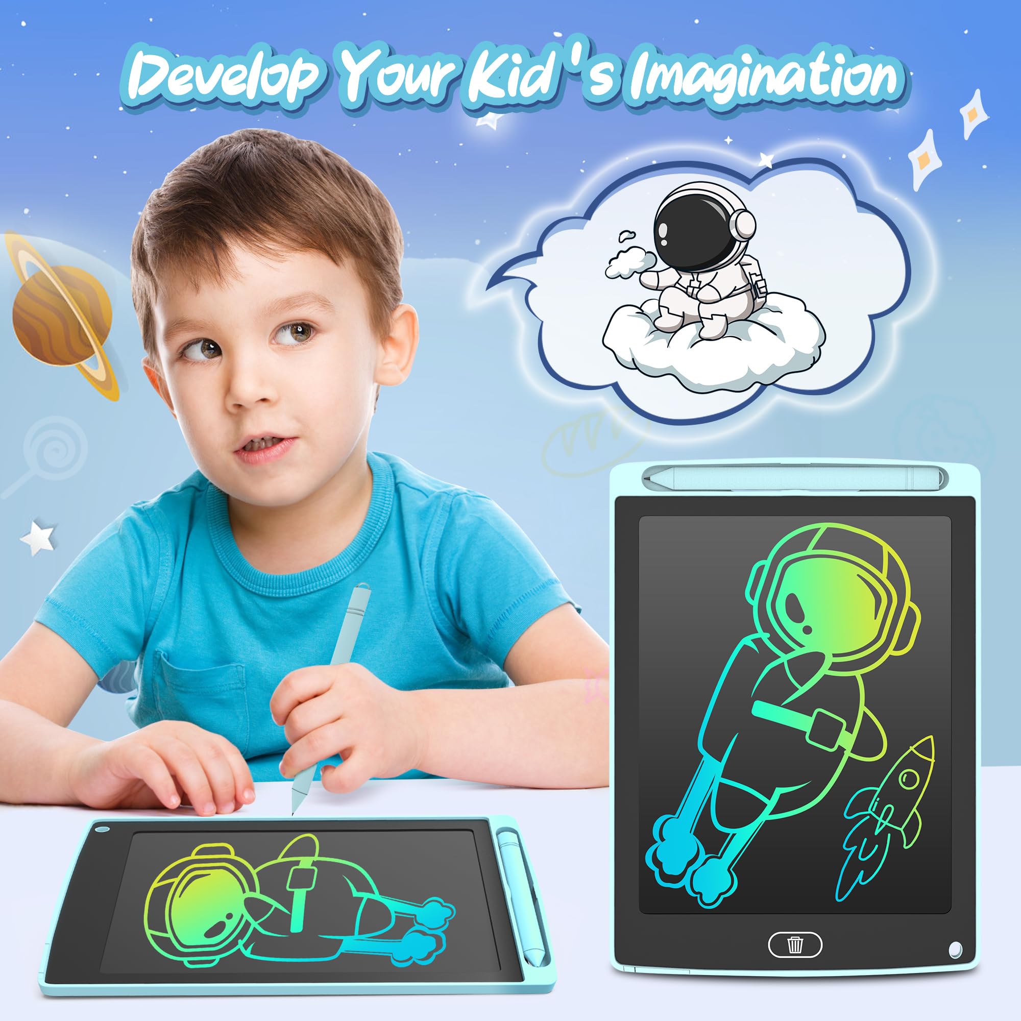 LEYAOYAO colorful doodle board in action, perfect for travel and learning.