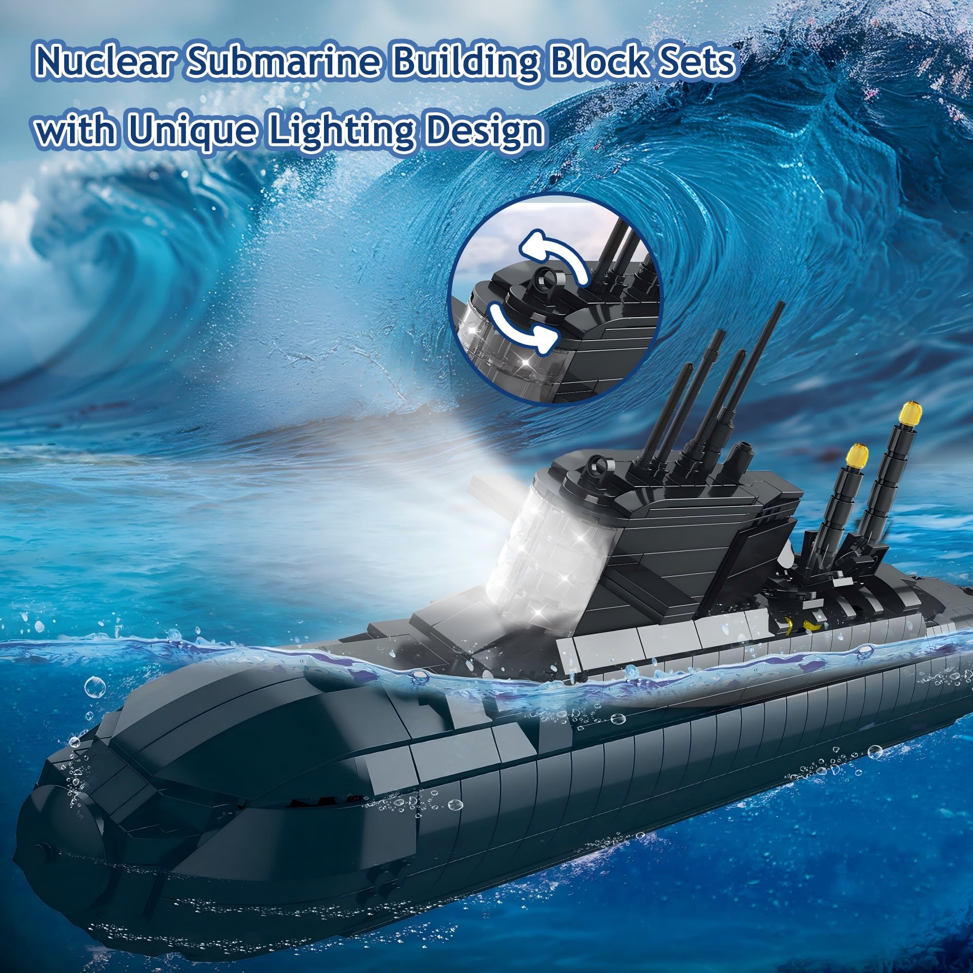 Leyic submarine torpedoes and missiles highlight action-ready play scenarios