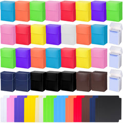 Leyndo 50-pack deck boxes in green hold about 80 cards for safe transport.