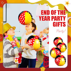 Leyndo red polka dots balls, great as party decor and classroom activities