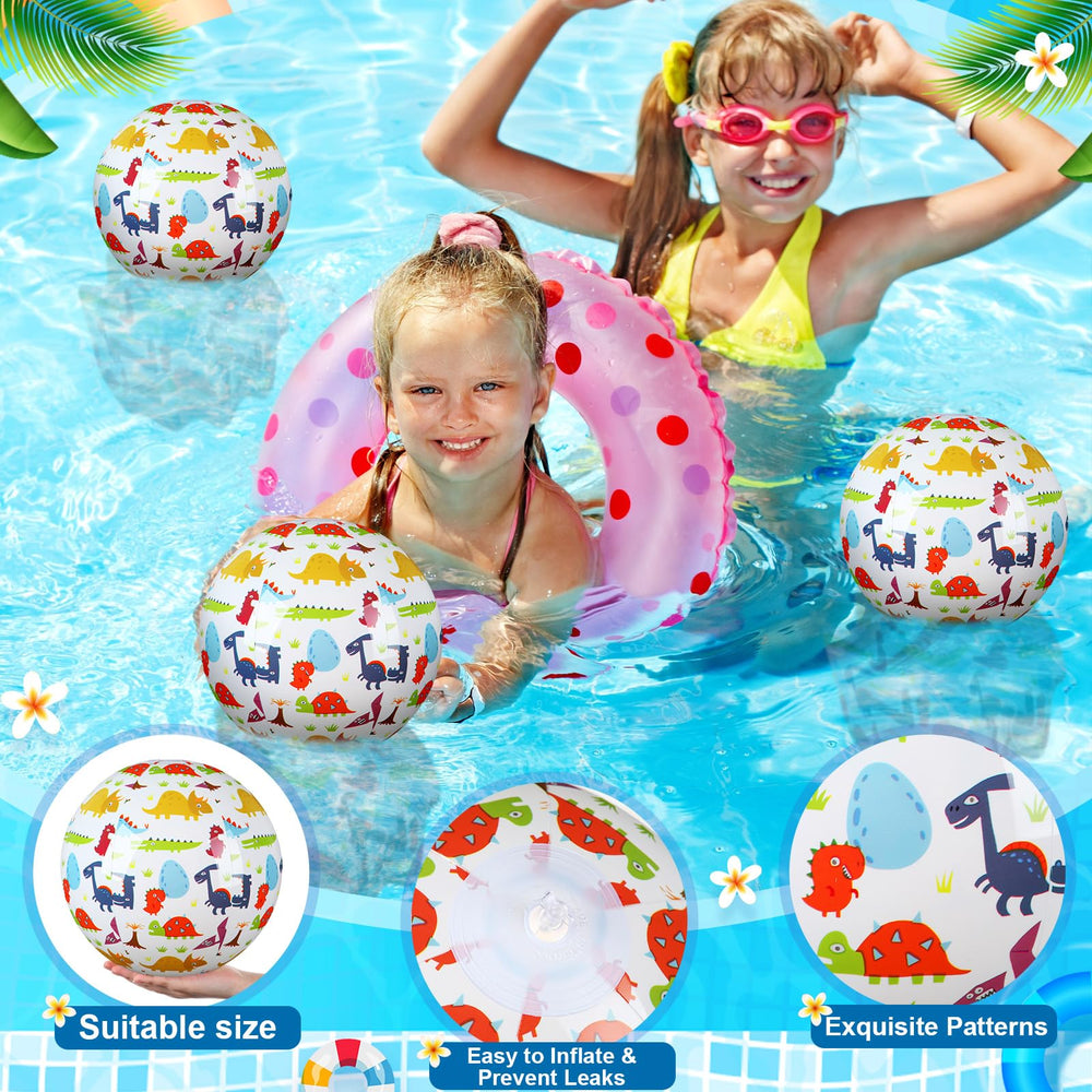 Leyndo bulk 12-pack beach balls for group games and gifts.