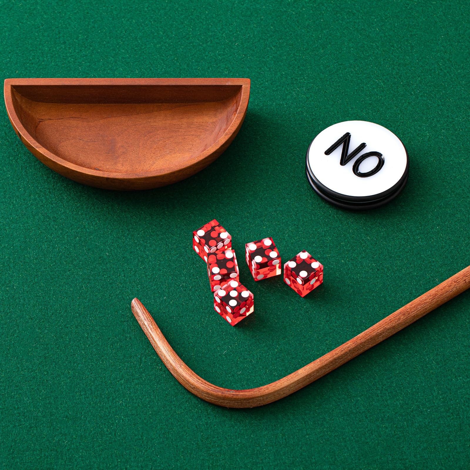 Leyndo dice stick 36in rattan supports easy on-table tossing.