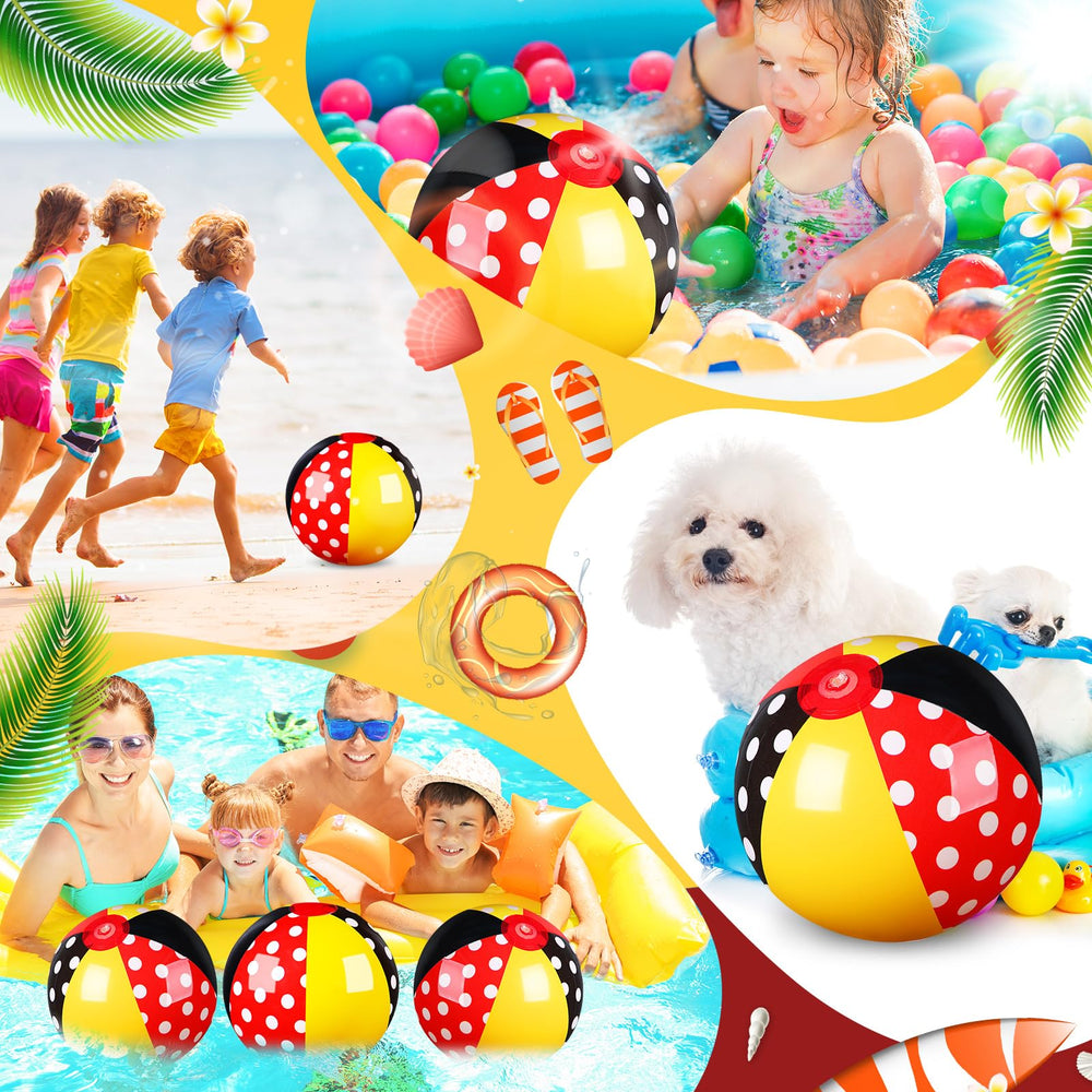 Leyndo mouse beach ball in use by kids, great for backyard fun.
