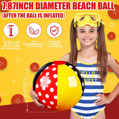 Leyndo mouse beach ball side view, easy to grip for throwing and kicking.