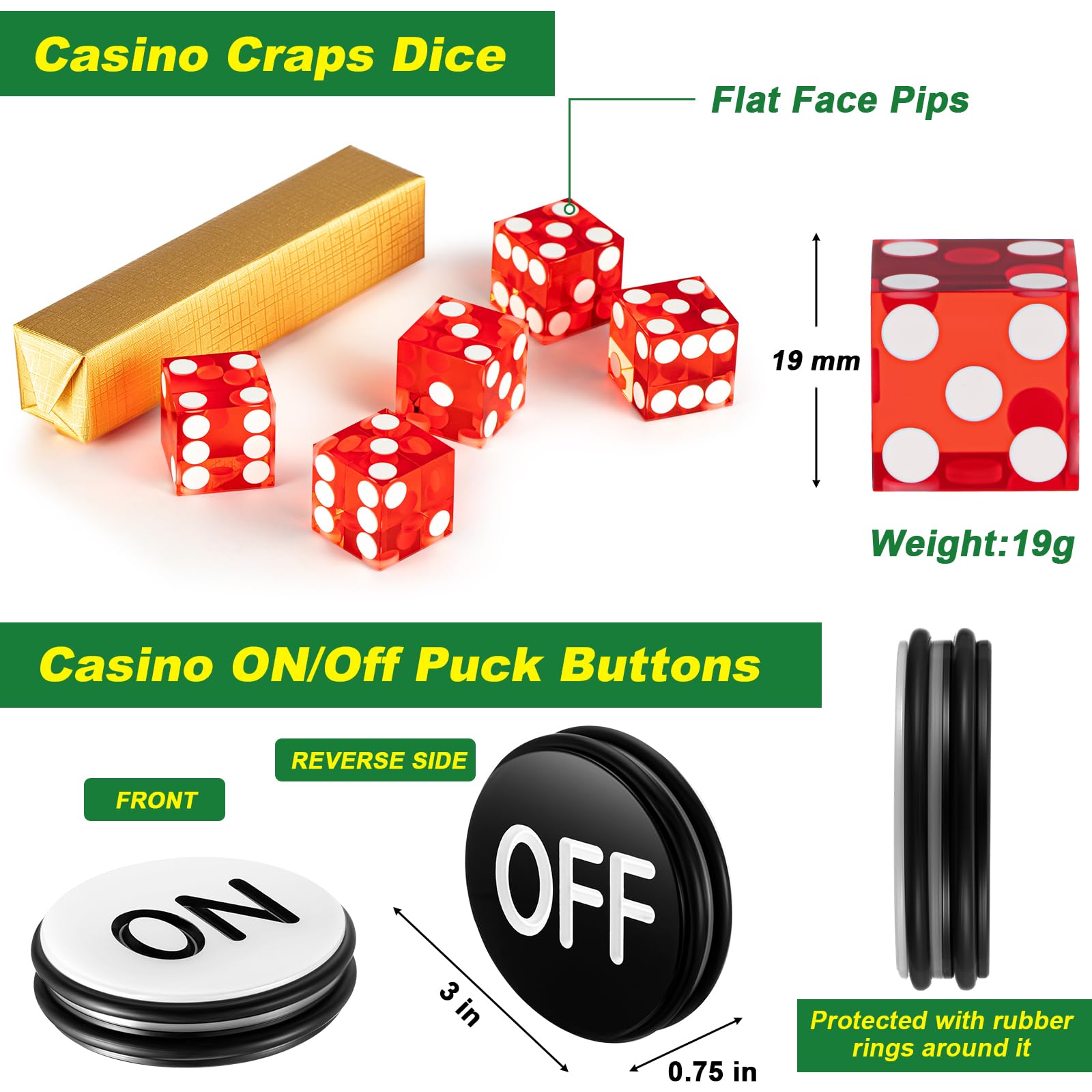 Leyndo ON/OFF puck 3 inches with rubber ring for precise control