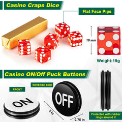 Leyndo On/Off puck button acrylic enables quick dealer control.