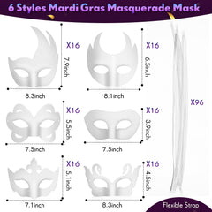 Leyndo paper mache mask material ready for painting and decorating