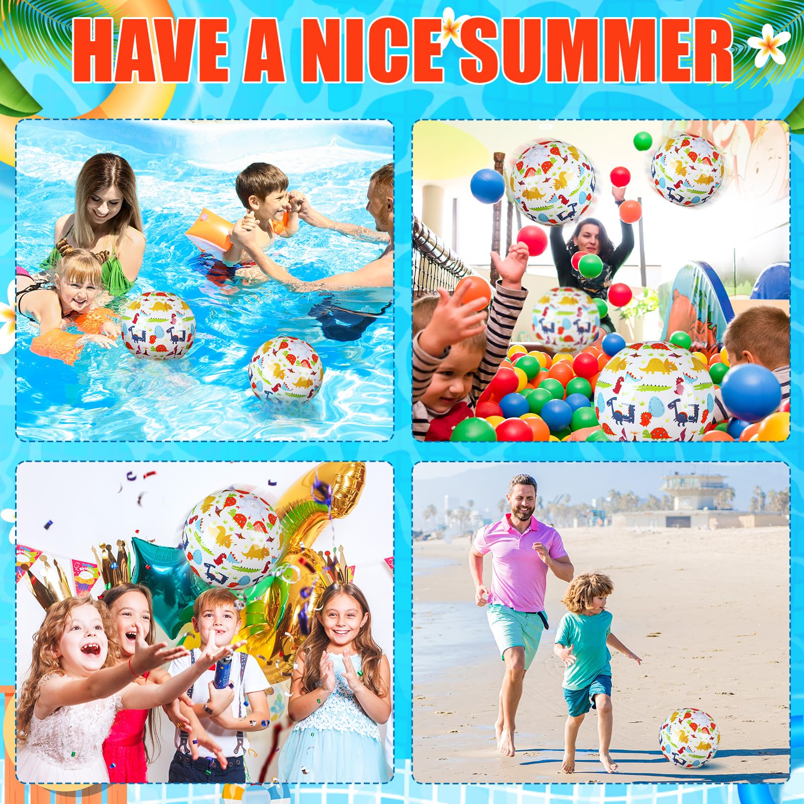 Leyndo pool and beach kids ball suitable for indoor and outdoor play.