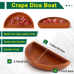 Leyndo precision dice 19mm red offer clear visibility during play.