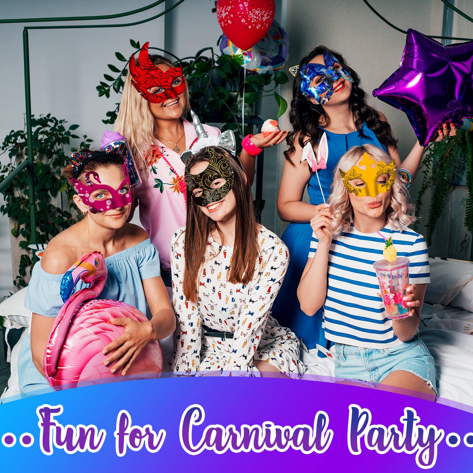 Leyndo wall-decor masquerade masks, hangable accents for vibrant rooms.