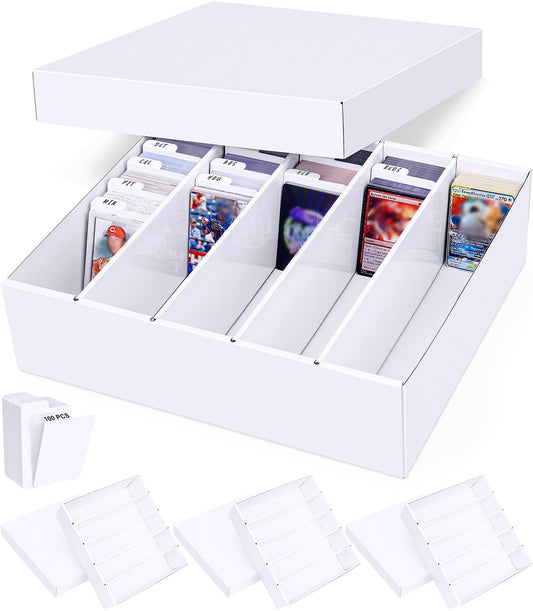 Leyzan 5-row box demonstrates full capacity for bulk card storage.