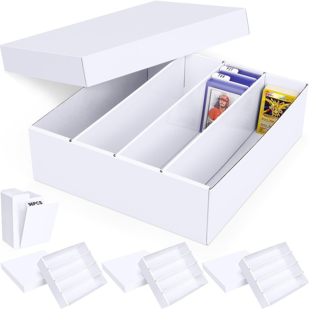 Leyzan card storage box assembled for bulk card organization and quick access.