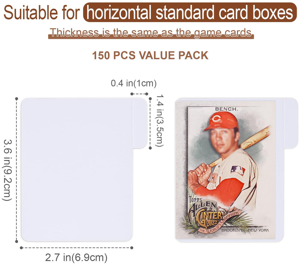 Leyzan divider tabs labels help quick labeling for MTG baseball and sports cards.