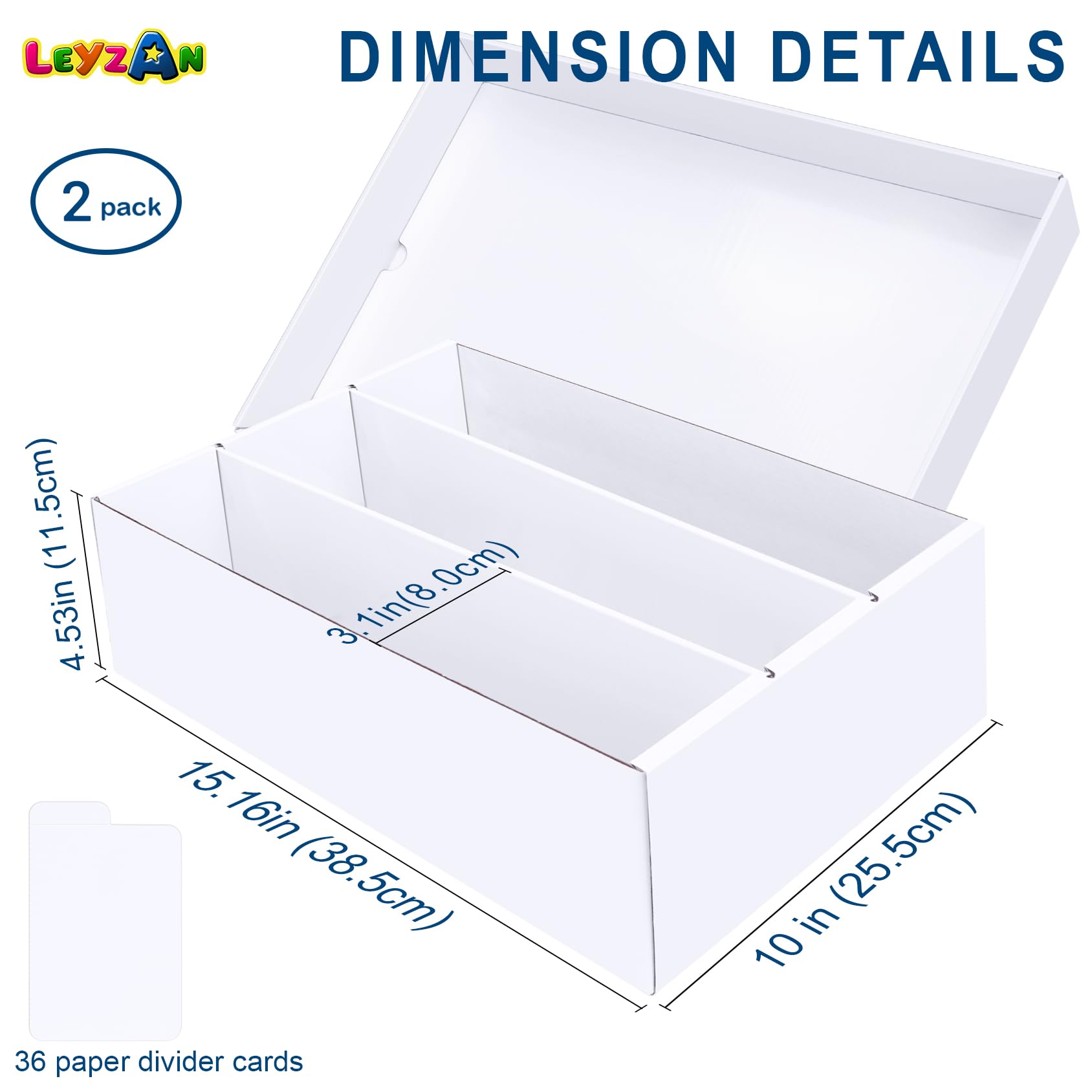 Leyzan dividers with writable tabs for quick labeling and sorting