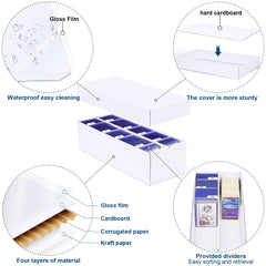 Leyzan durable laminated cardboard construction supports long-term card storage.