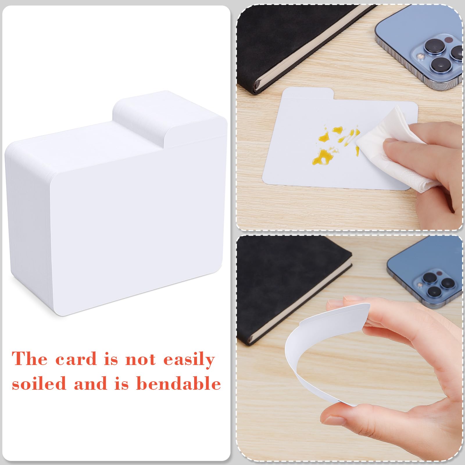 Leyzan recyclable double-sided paper provides premium feel and eco-friendly use.