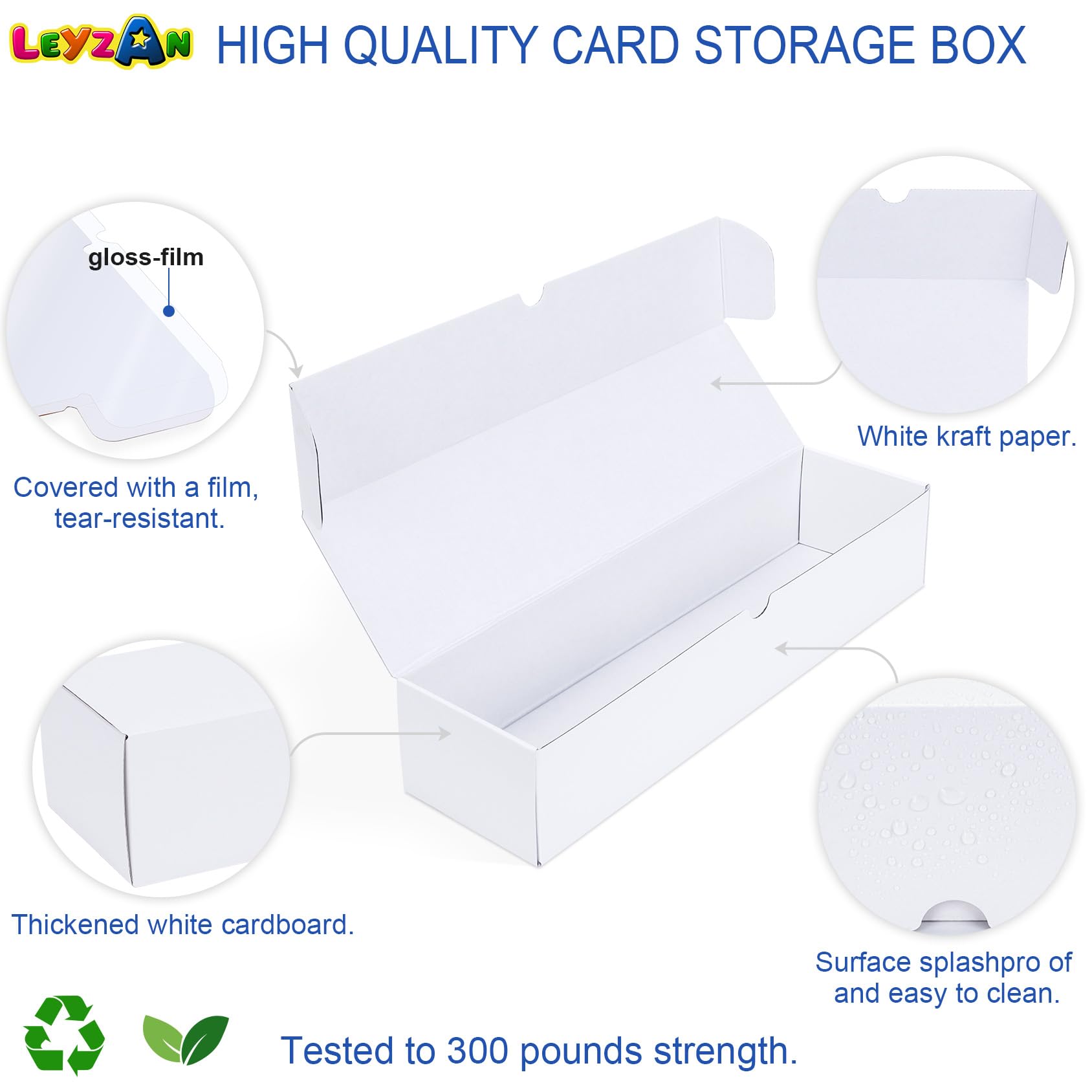 Leyzan sturdy storage box demonstrates durable construction for card collections