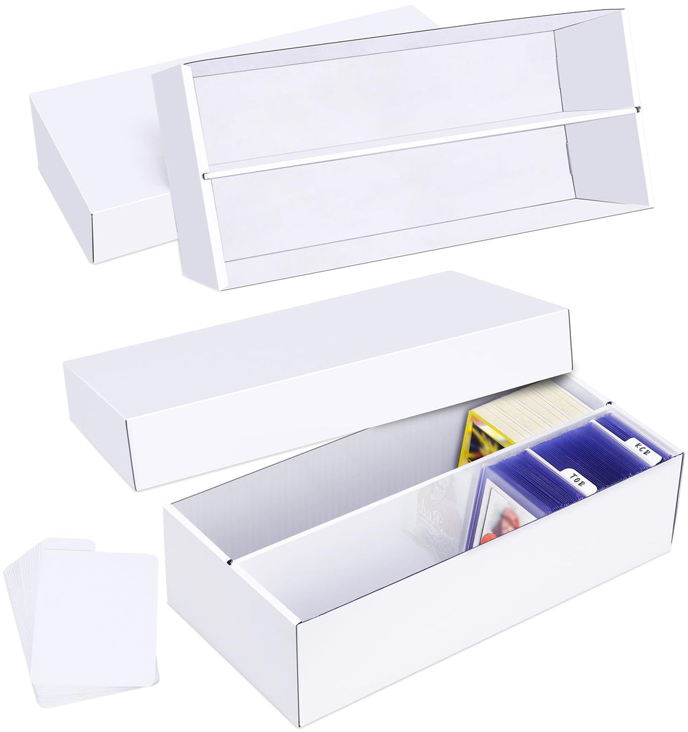 Leyzan trading card storage box 1600-count capacity keeps cards organized and accessible.