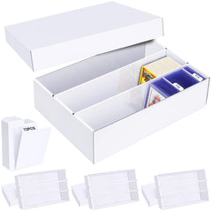 Leyzan trading card storage box open display emphasizing 2400-card capacity for easy access.