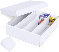 Leyzan trading card storage box exterior with rugged design for secure bulk collection.