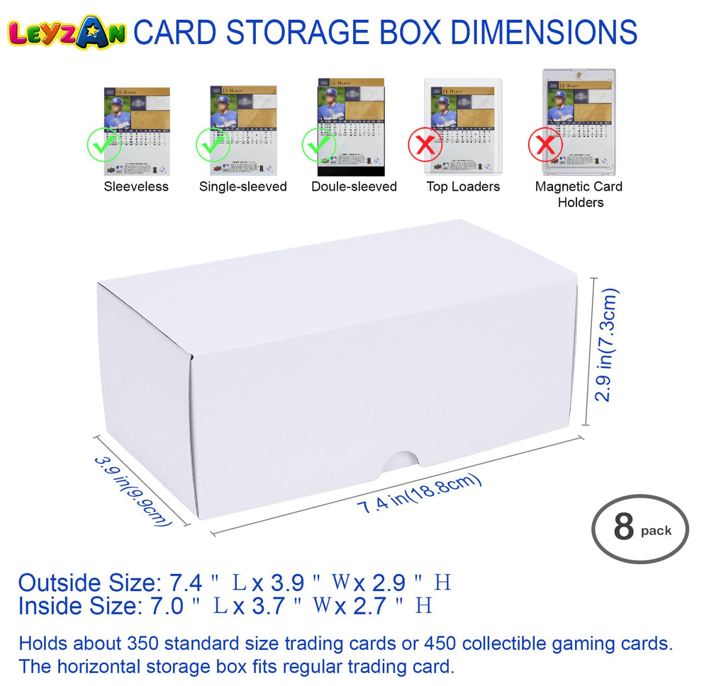 Leyzan laminated surface keeps dust out and cards cleaner