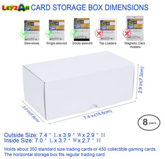 Leyzan laminated surface keeps dust out and cards cleaner