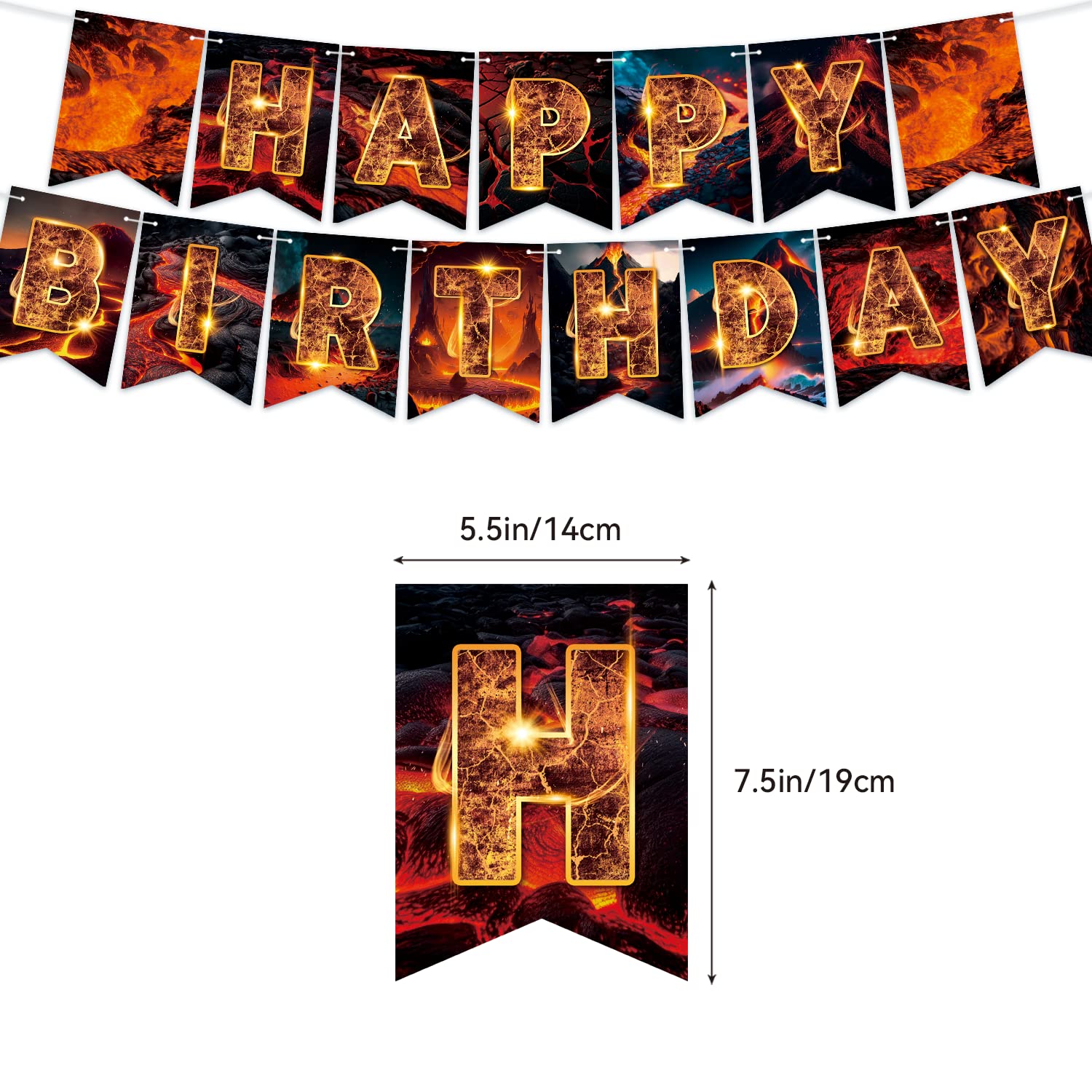 LFCFDX volcano cupcake toppers brighten treats and party decor.