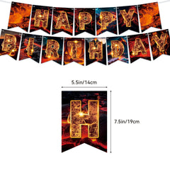 LFCFDX volcano cupcake toppers brighten treats and party decor.