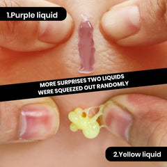LFEX refill bottle for pimple popping toy enabling extended use and value.