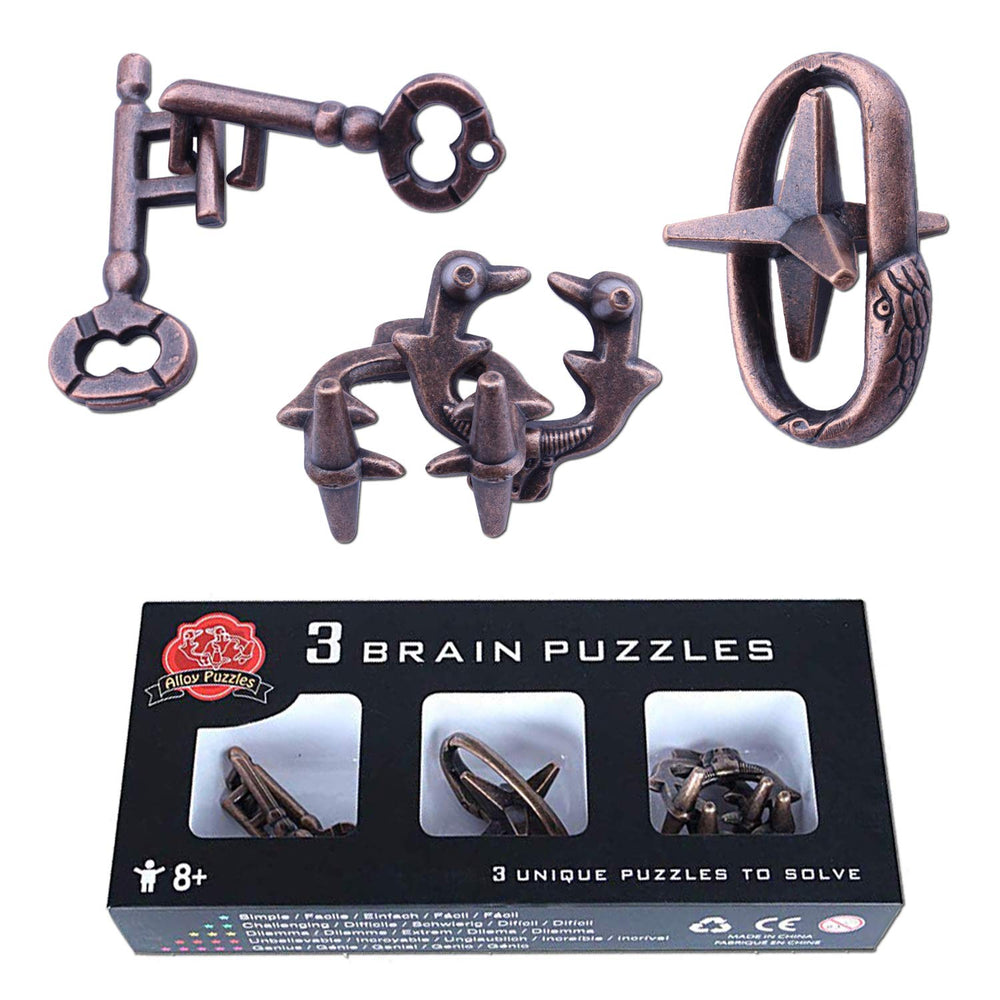 LFLQ brain teaser puzzle exterior in ferrous metal for durable, engaging play