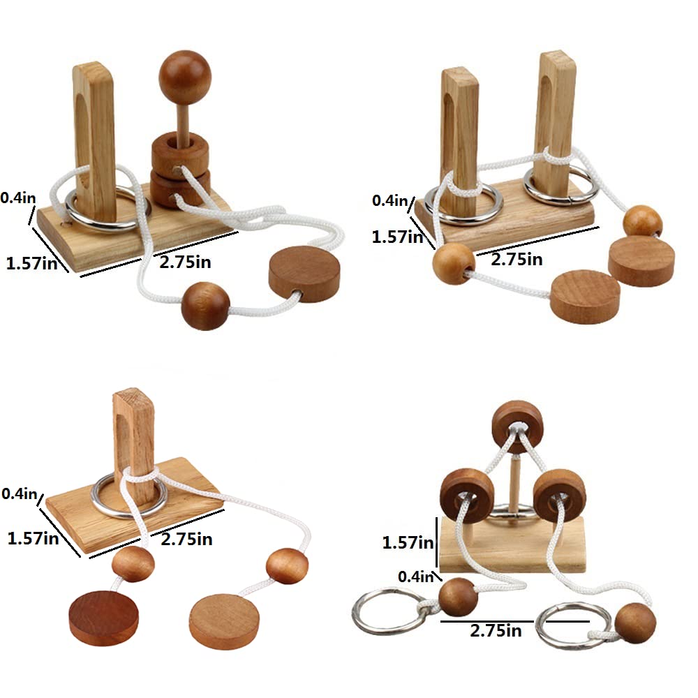 LFLQ Luban Lock wooden puzzle improves logical thinking and patience