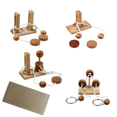 LFLQ metal puzzle components for additional challenge variety