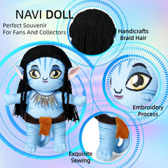 LG Louis Garden Navi plush toy dimensions 11.81 by 8.66 inches.