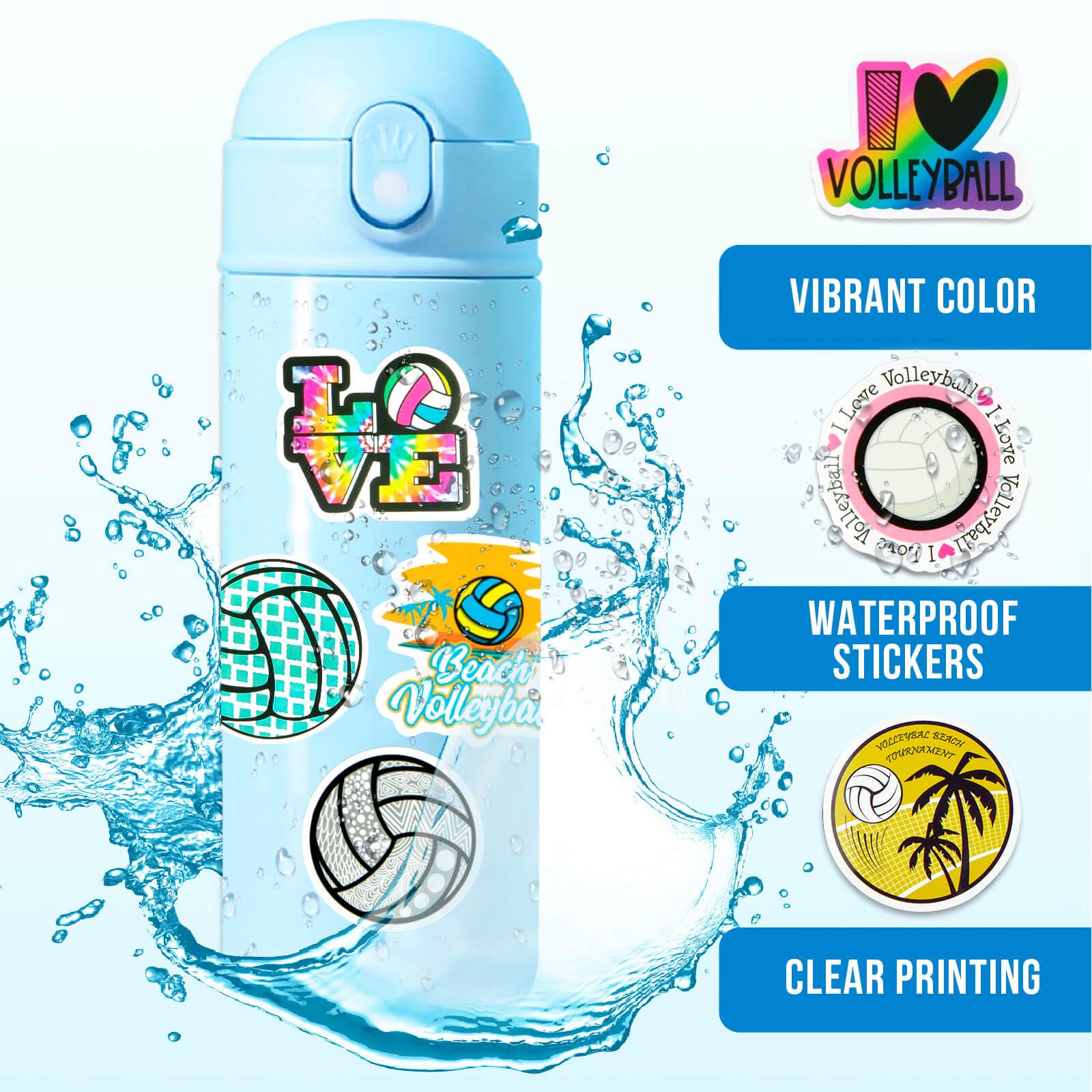 LGFMGWH water bottle decor sticker; durable vinyl, waterproof, and sun resistant.