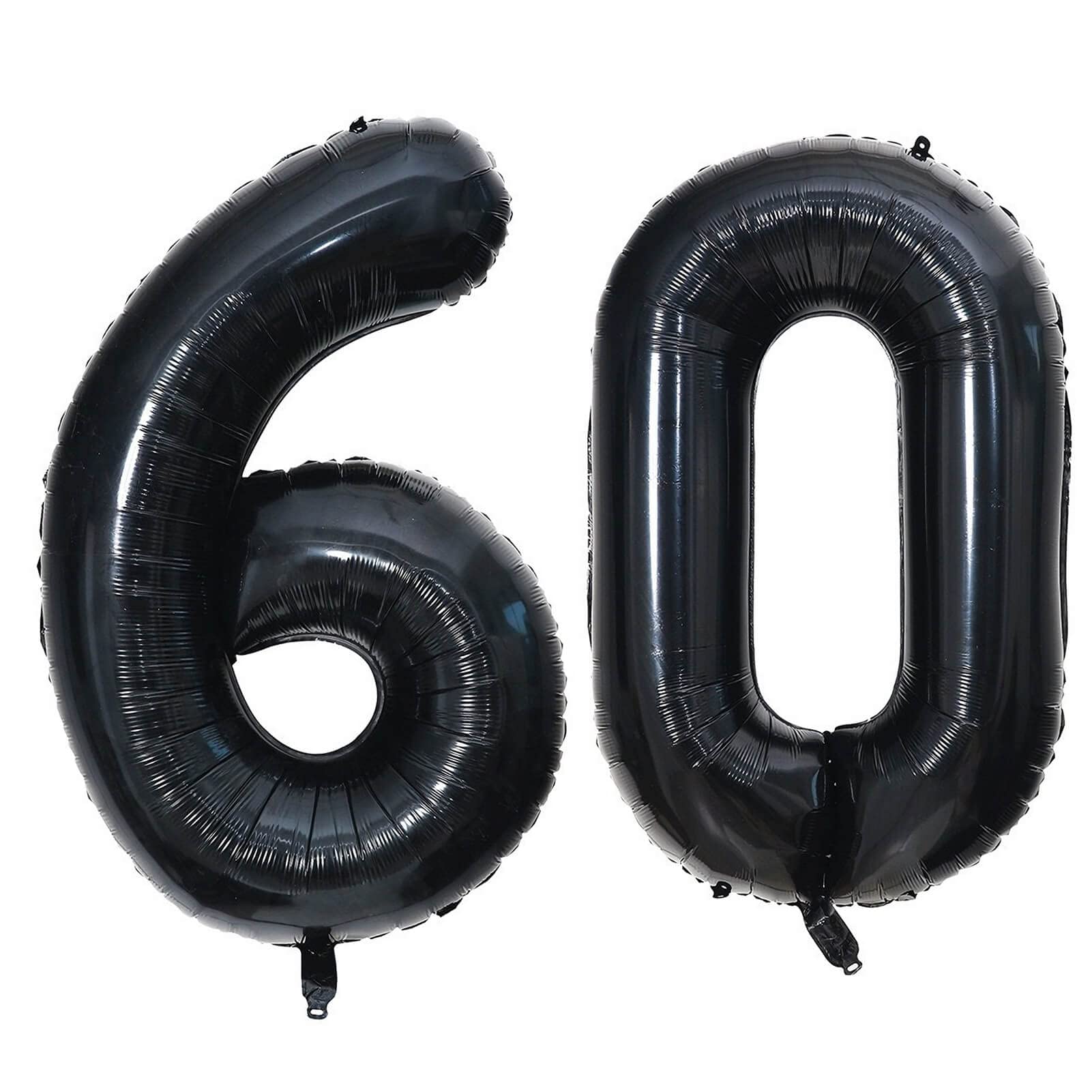 LHOAVWE 40-inch black number 0 balloon creates a bold birthday backdrop