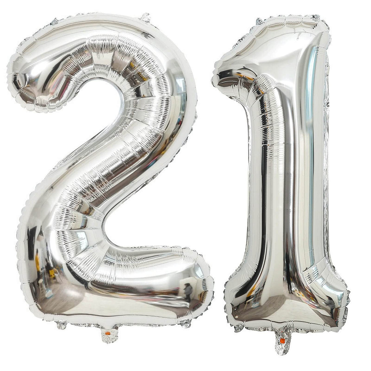 LHOAVWE 40-inch silver number 1 balloon enhances first birthday photos.