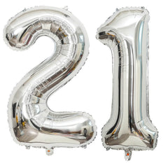 LHOAVWE 40-inch silver number 1 balloon enhances first birthday photos.