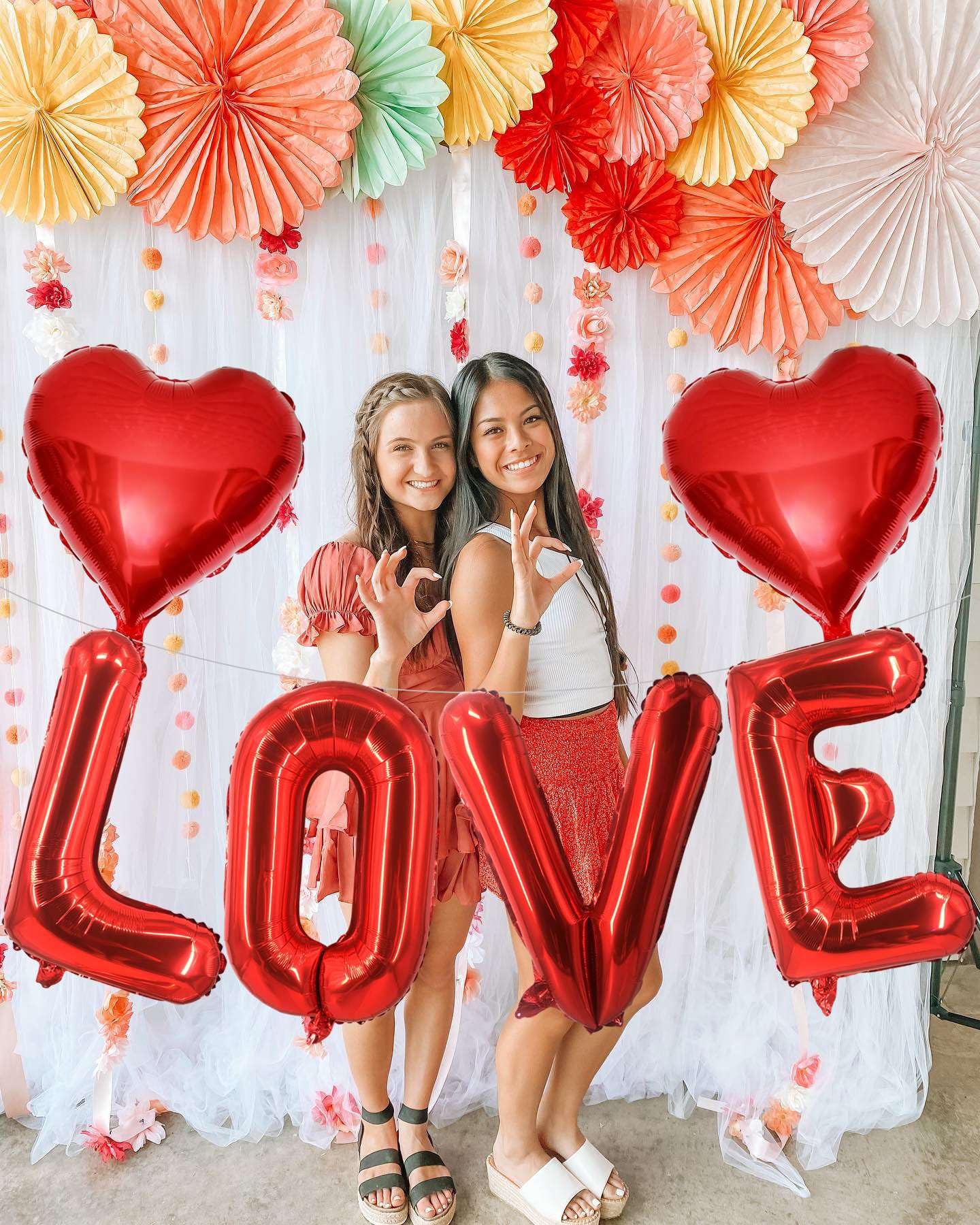 LHOAVWE valentines ribbon 32ft roll for easy decorating.