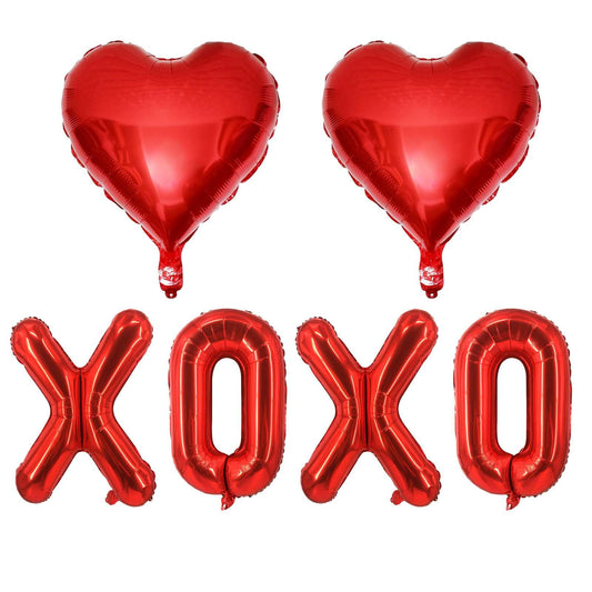 LHOAVWE XOXO 16-inch balloons decorate romantic Valentine scenes and photos.