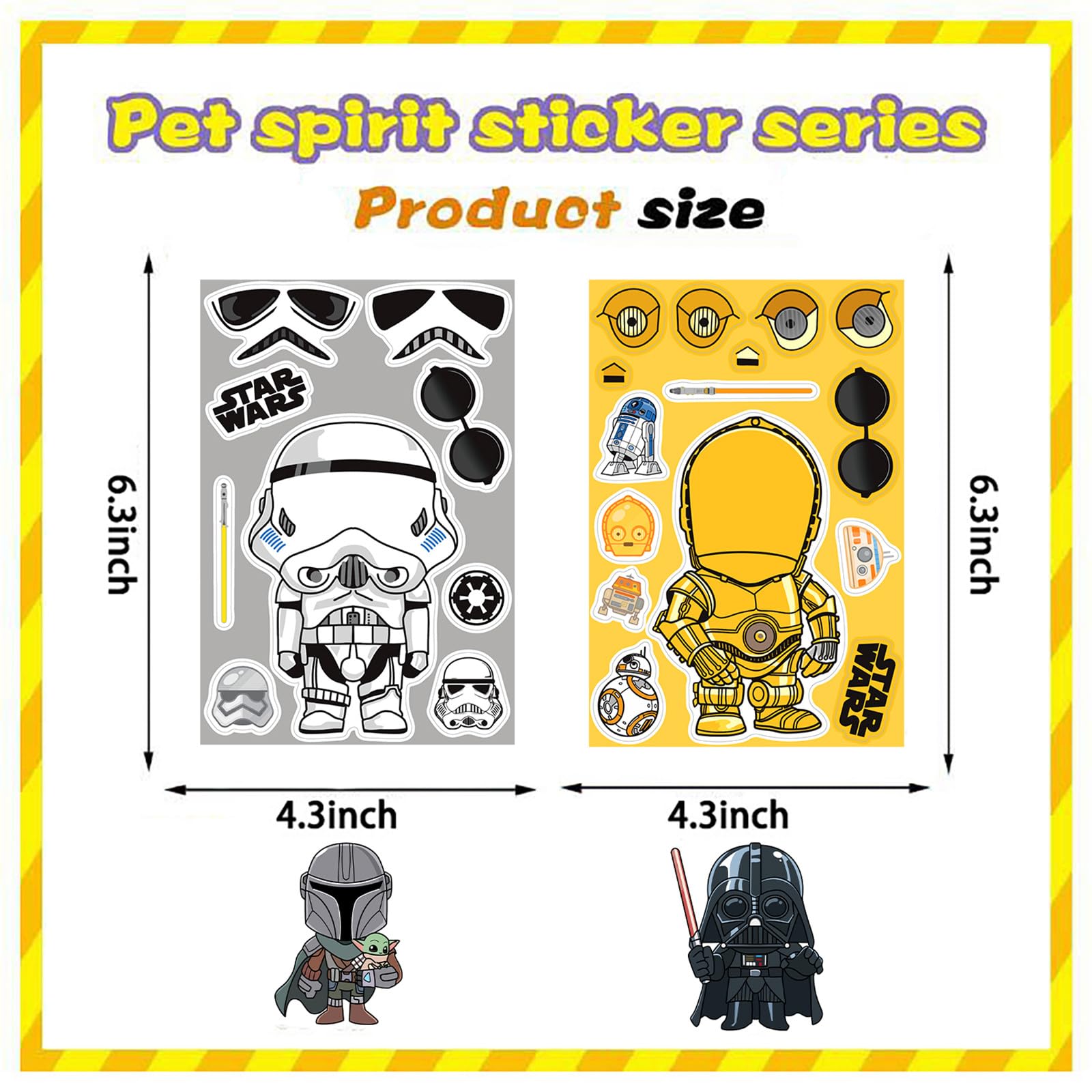 LHST 24 sheets with eight princess patterns for creative projects