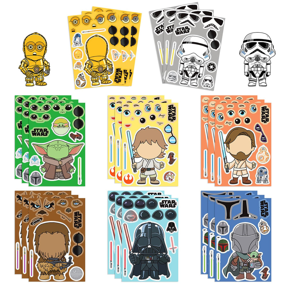 LHST Make a Face Star War stickers collection for teens' crafts and customization